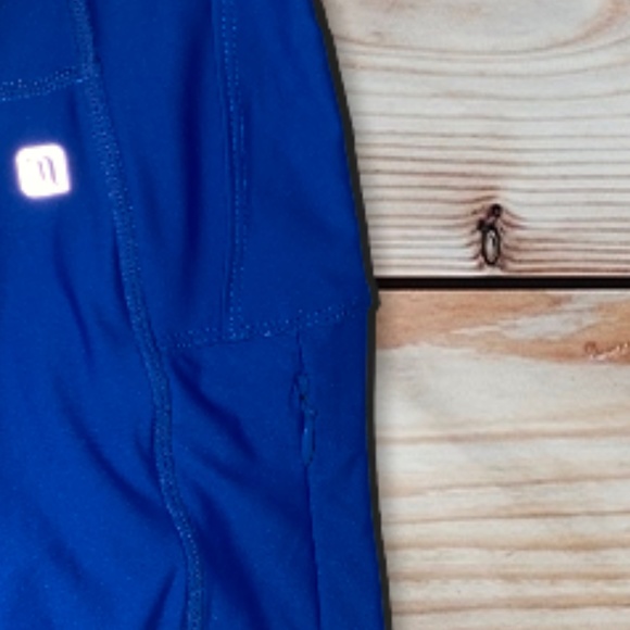 Royal blue leggings with pockets - Picture 5 of 5